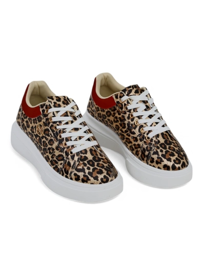 Royalfashion Women's perforated sports sneakers Leopess
