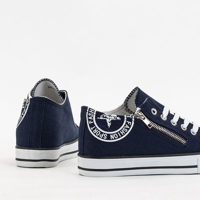 Navy blue women's sneakers on a hidden anchor Rei - Footwear