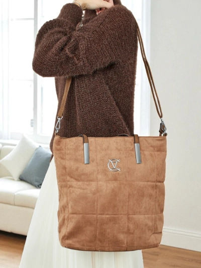 Женская сумка-шоппер Caryenne из экозамши