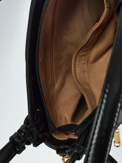 Women's shopper bag eco leather Silent Raven
