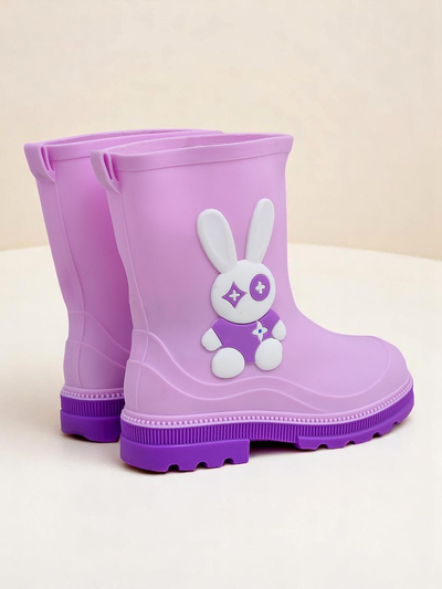 Royalfashion Children's Rain Boots with Bunny Splash