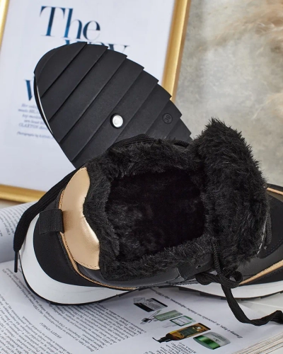 Royalfashion Insulated women's sneakers with fur Ozzix