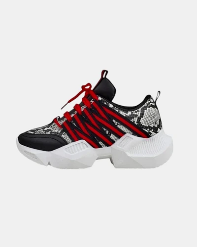 Royalfashion Women's sports sneakers on a thicker sole Ivvert