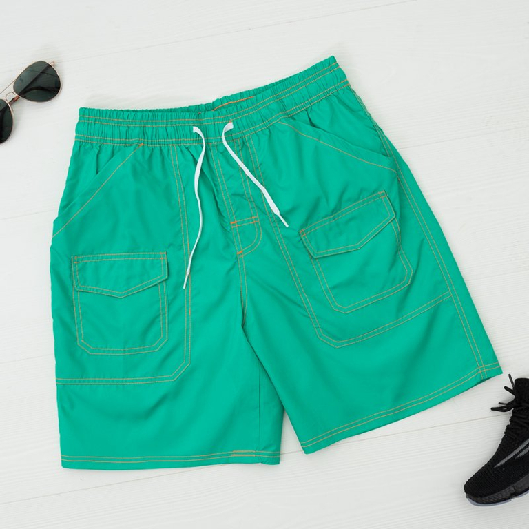 Men's green sports shorts shorts - Clothing