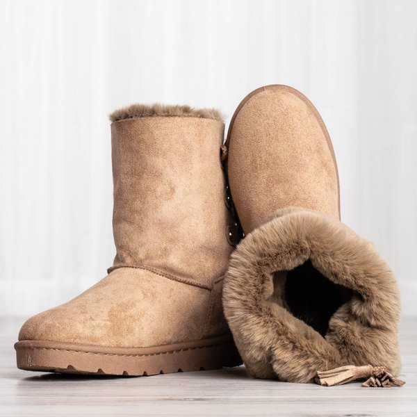 Brown snow boots with Eveleen binding - Footwear