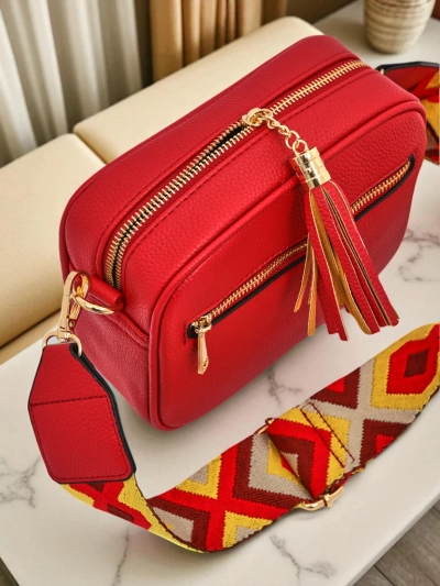 Royalfashion Small Women's Eco-Leather Handbag with Colorful Strap Kovi Lace