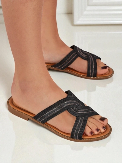 Royalfashion Ženski natikači pleteni Woven Breeze