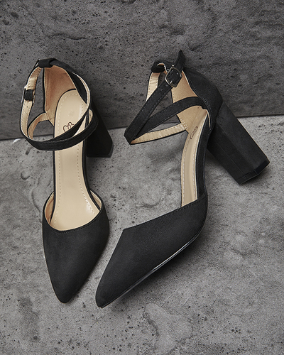 Melni sieviešu sūkļi uz pēdas Amagy- Footwear