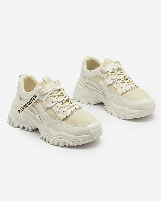 Bēšas krāsas sieviešu sporta apavi Evilpo- Footwear