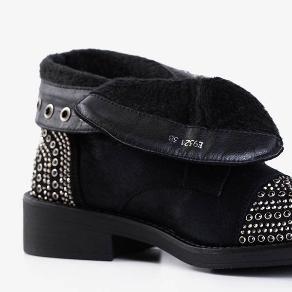 Black boots with ornaments Mesen - Shoes