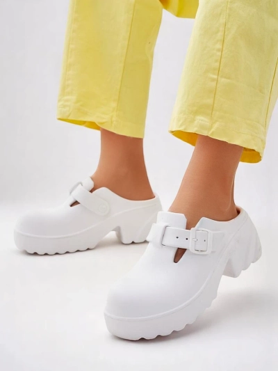 Royalfashion Women's rubber heeled sandals Voxones