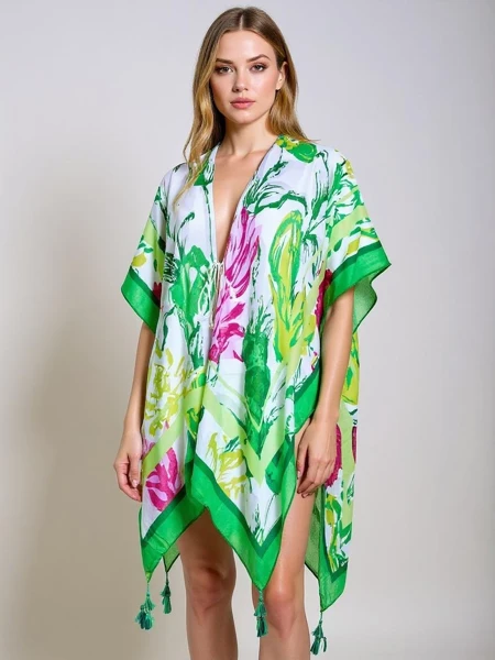 Pareo Calista – Koloreske pareo plažake Royalfashion džikote kolena me dekolteja V