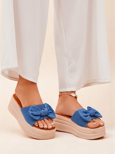 Royal Fashion Women's Platform Slides Givan