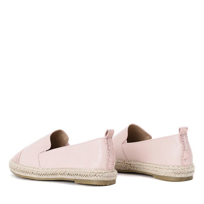 Różowe espadryle z ozdobnym noskiem Mackenzie - Obuwie