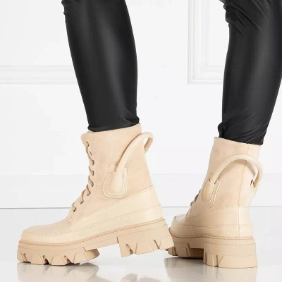 OUTLET Insulated women's beige bags Emilla - Footwear