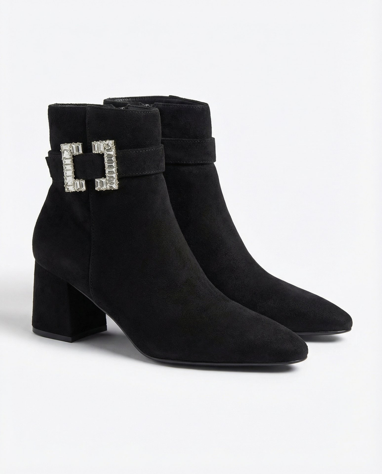 Royalfashion Melni sieviešu zemie stiletto zābaki Masemart