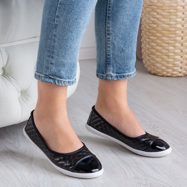Black slip on with Fatima quilted upper - Footwear
