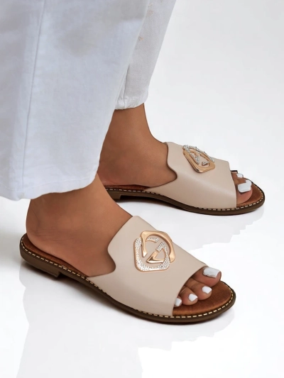 Royalfashion Ženske ravne natikače Goldie Spark