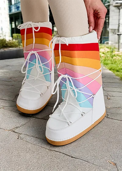 Royalfashion Women's snow boot-style shoes Tencce