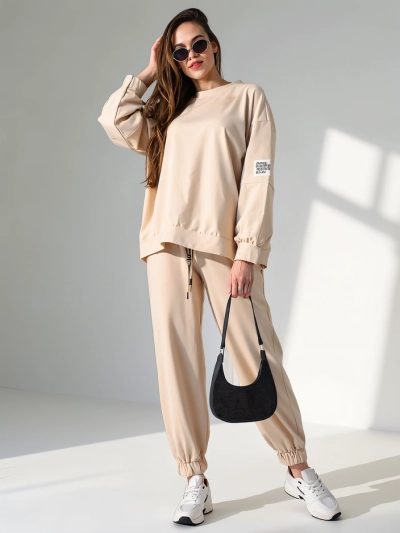 Женский комплект из хлопка Royalfashion с манжетами на щиколотках