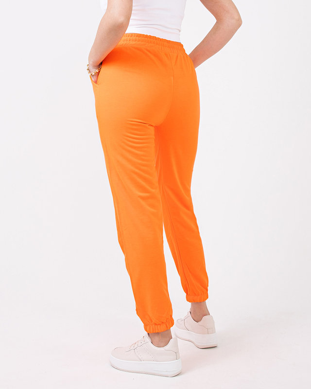 Neon orange women's sweatpants - Clothing