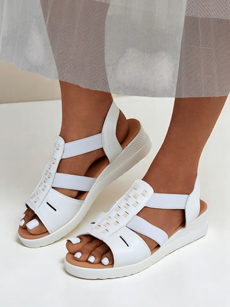 Royalfashion Sieviešu zemas ķīļveida sandales Sora