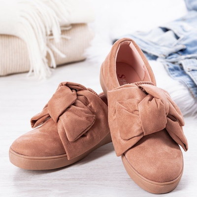 Pink slip on with Karisa bow - Footwear 1