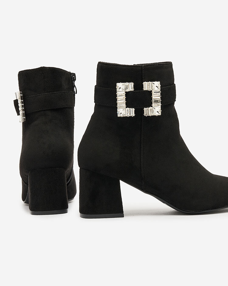 Royalfashion Melni sieviešu zemie stiletto zābaki Masemart