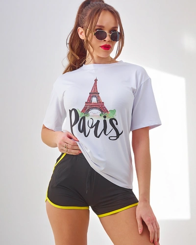 Royalfashion Women's sports set with t-shirt and shorts Paris