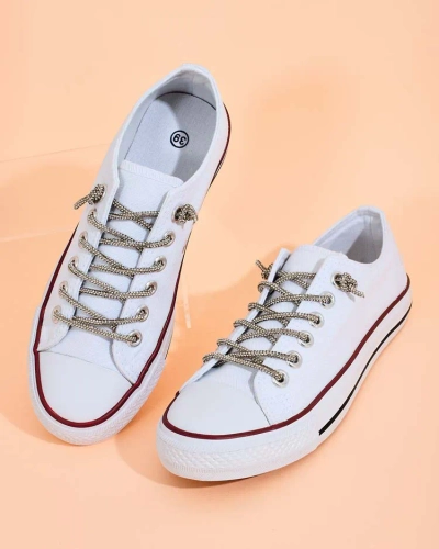 Royalfashion Sieviešu kedas ar dekoratīvām aukliņām Timi