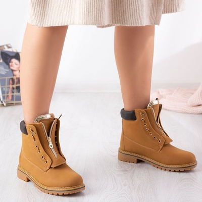 Martina brown insulated hiking boots - Footwear