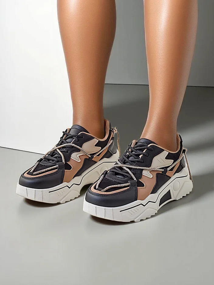 Royalfashion Sieviešu platformas sporta kedas Viela