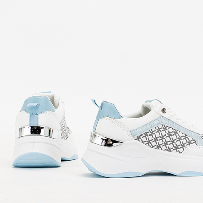 Blue and white women's sports shoes Weniso sneakers - Footwear
