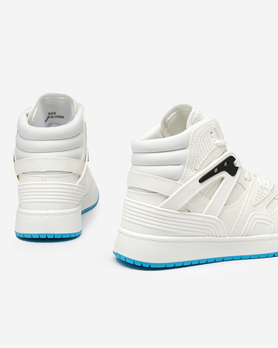 White women's interesting high-top sports shoes Gisore - Footwear