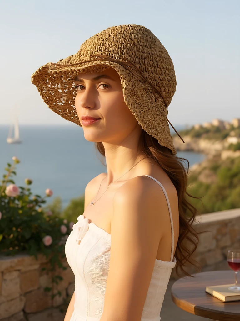 Royalfashion Women's Straw Hat Whisper Bow