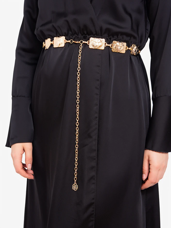 Royalfashion Sieviešu dekoratīvais metāla jostas