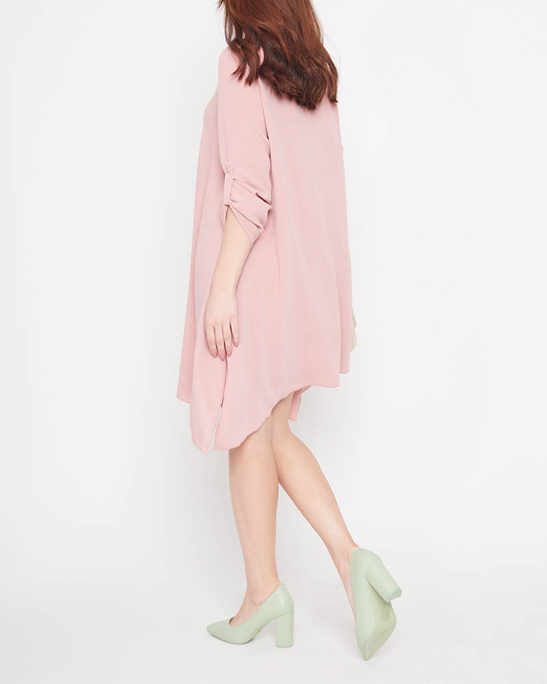 Light pink women's mini dress Clothing