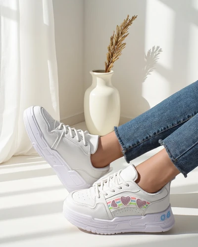 Royalfashion Women's Sneakers with Glitter Samoles