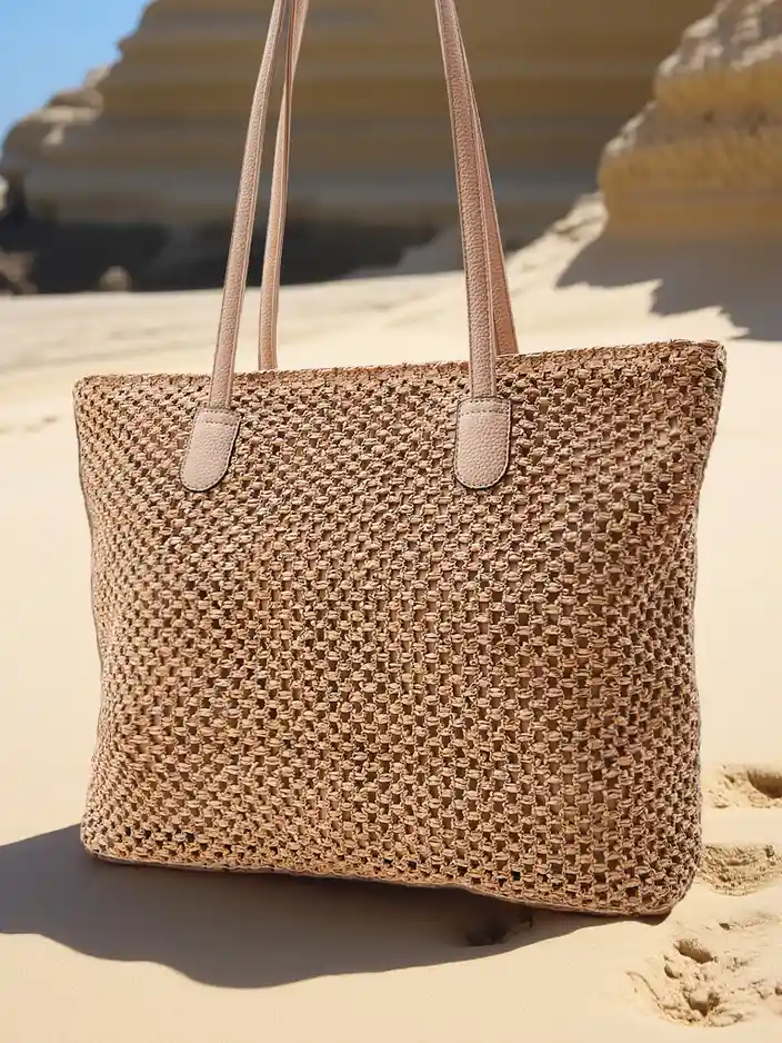 Royalfashion Large women's straw summer bag