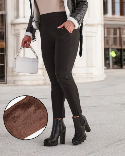 Royalfashion Warmed women's teggings pants PLUS SIZE