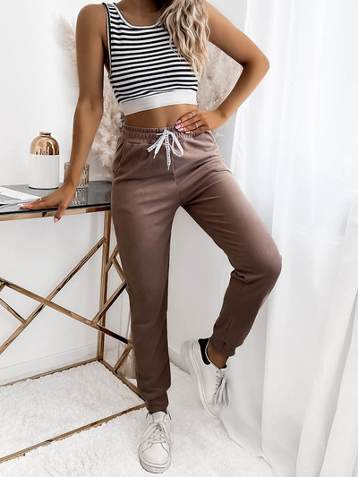 Royalfashion Brown women's tracksuits PLUS SIZE