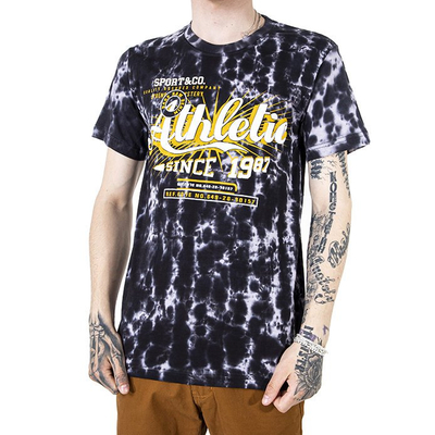 Black and yellow cotton t-shirt with print - Clothing