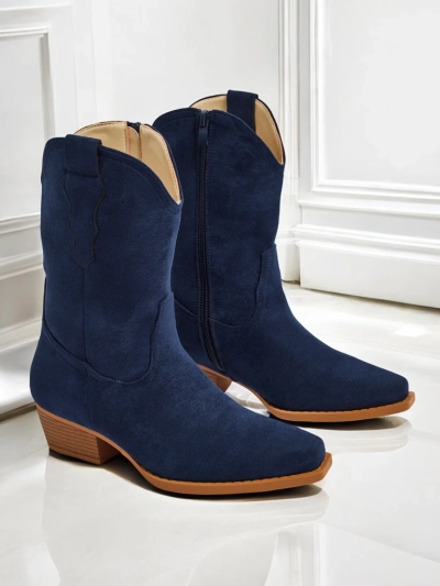 Женские ковбойские ботинки из эко-замши SpireHush