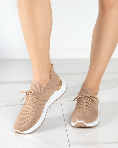Light brown women's sports shoes Erina - Footwear