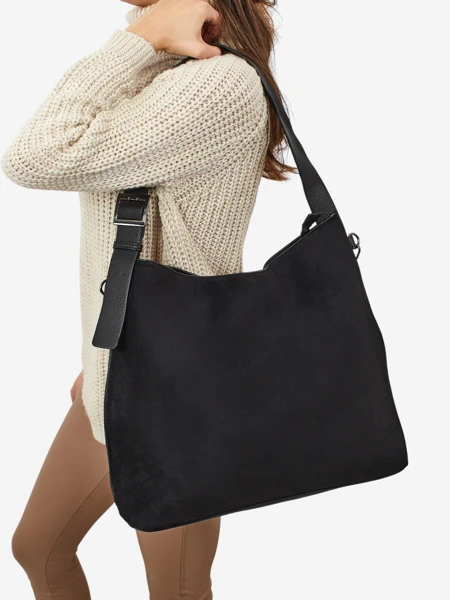 Torebka damska shopper eko zamszowa Donenn