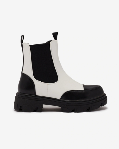 Royalfashion White sieviešu zābaki Userrus