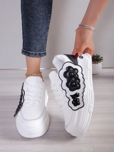 Royalfashion Women's Sneakers with Decorative Upper Nendales