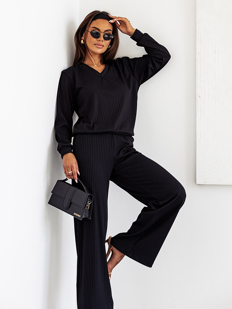 Royalfashion Women's Ribbed Cotton Set