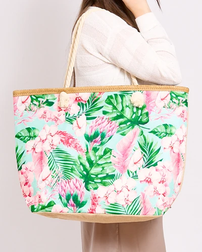 Royalfashion Liela auduma soma ar drukas rakstu