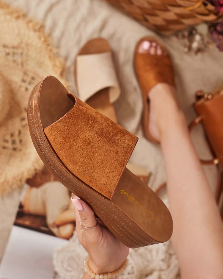 Royalfashion Sieviešu Saffil zempapēžu čības